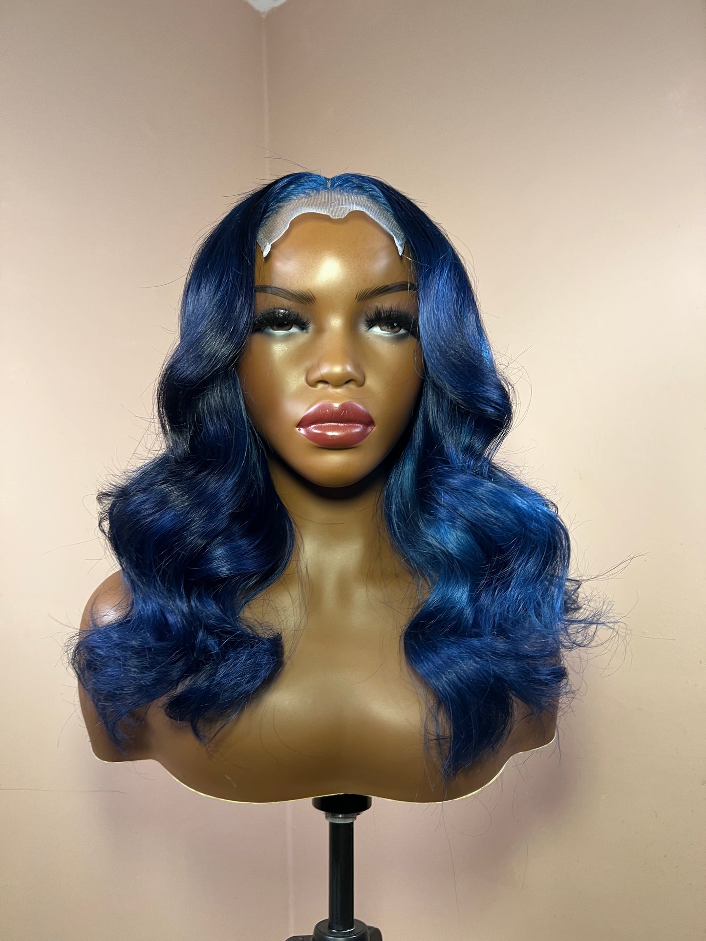 4x4 Blue Closure Wig