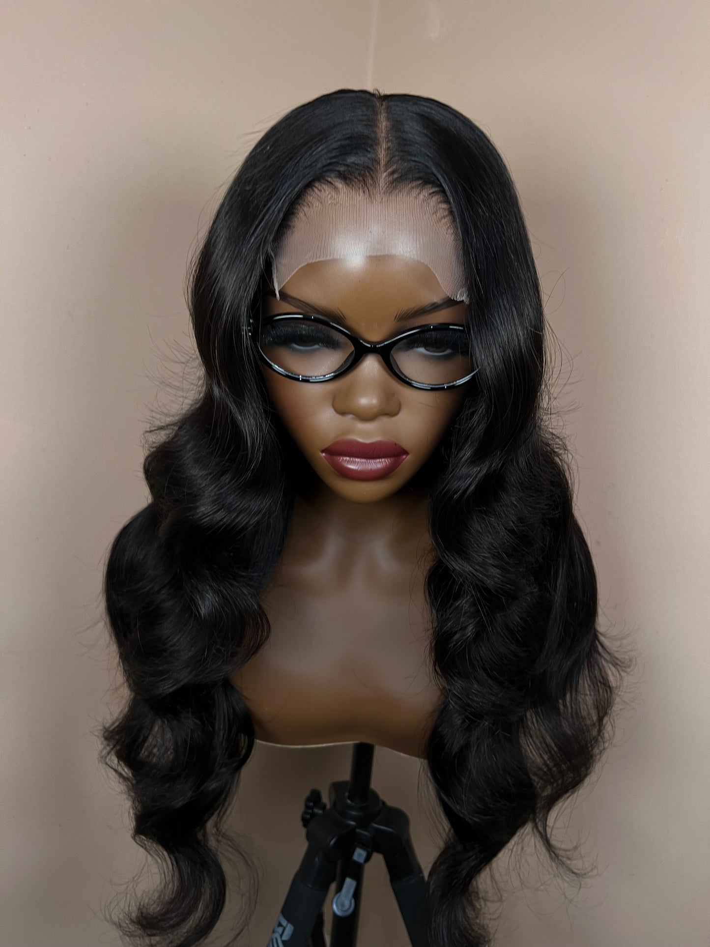 5x5 22inch Natural Black Wig