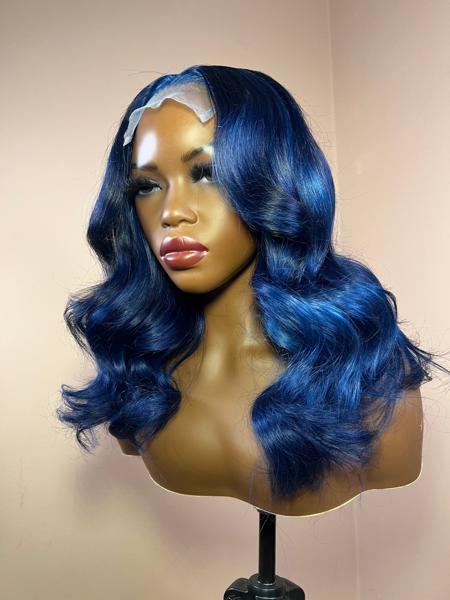 4x4 Blue Closure Wig
