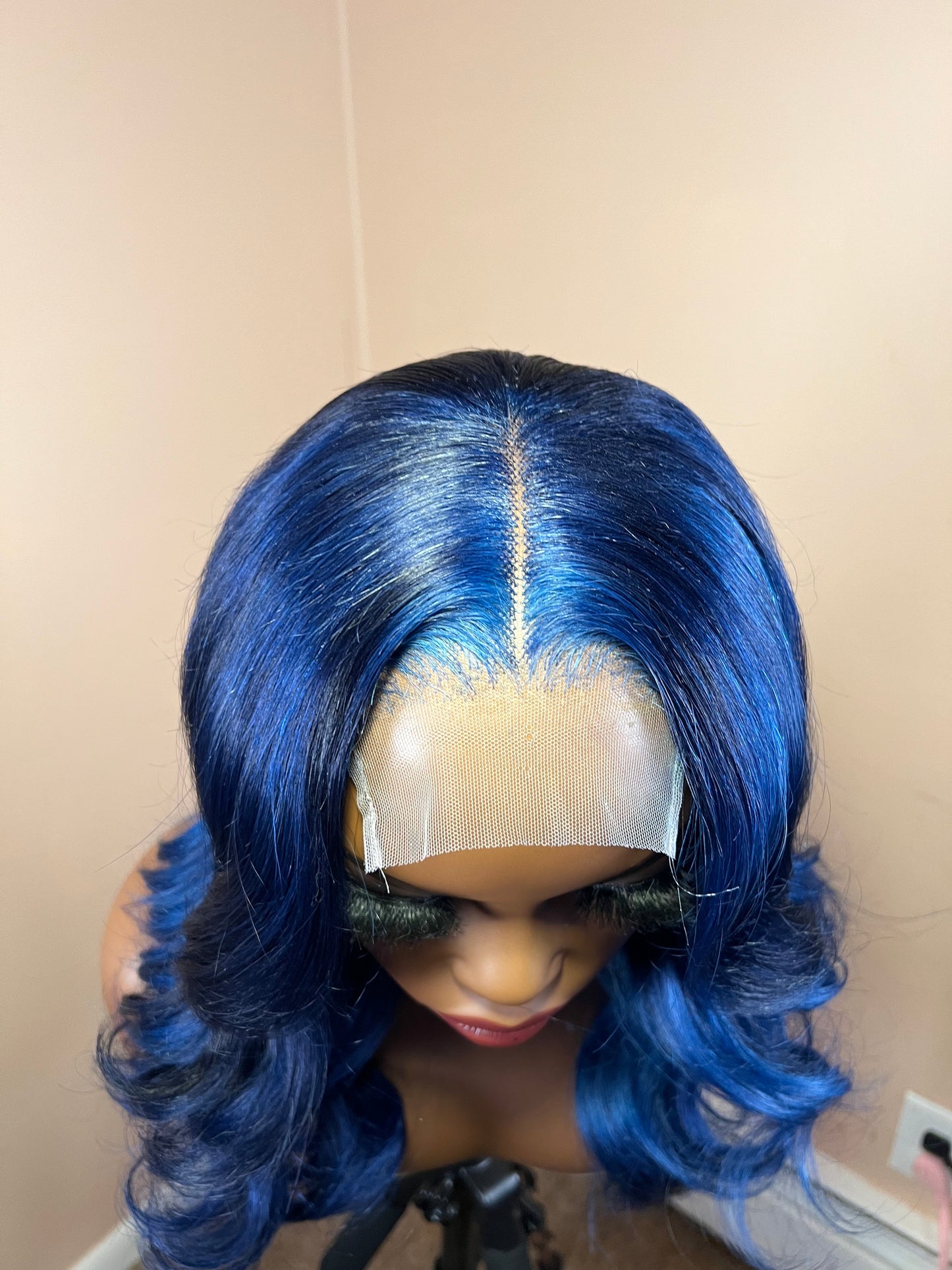 4x4 Blue Closure Wig