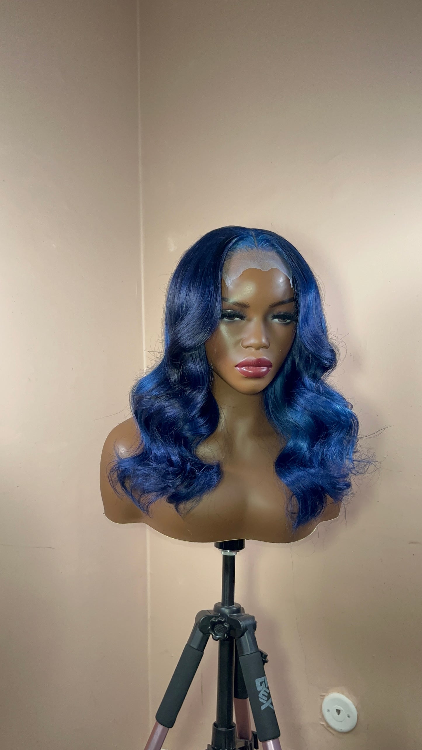 4x4 Blue Closure Wig