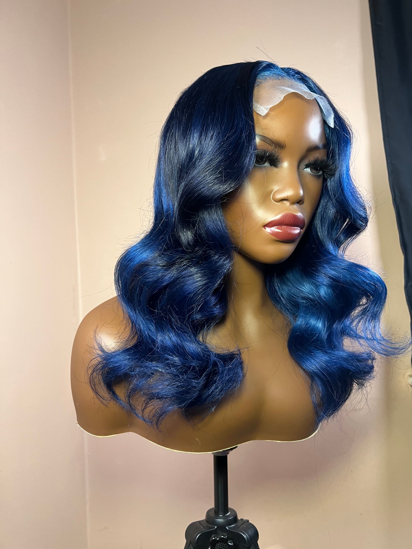 4x4 Blue Closure Wig