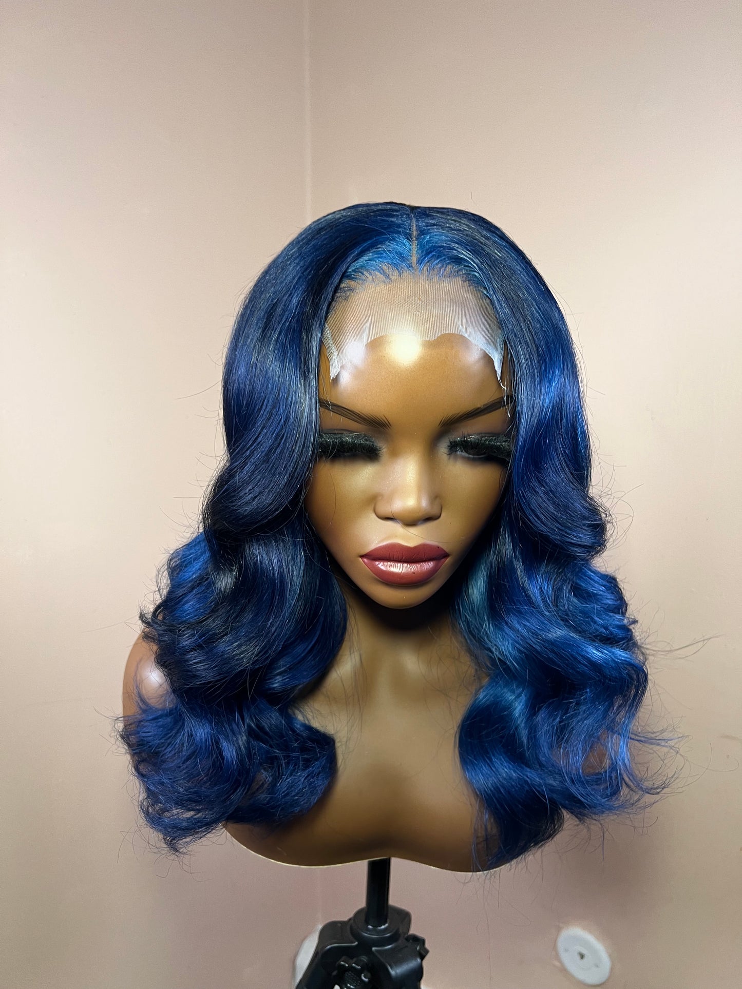 4x4 Blue Closure Wig