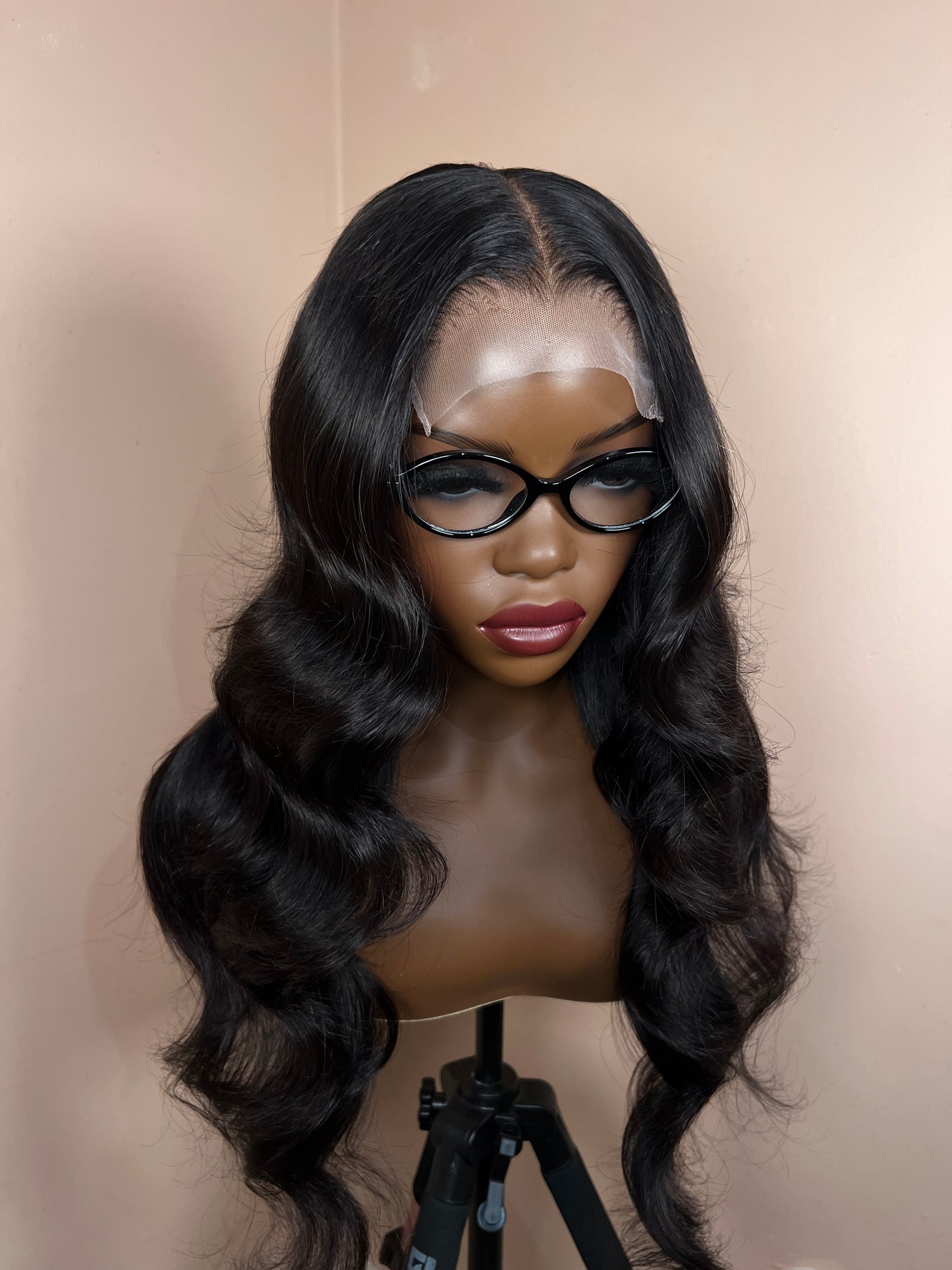 5x5 22inch Natural Black Wig
